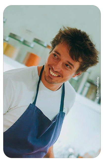 Chef Jean Covillault en cuisine