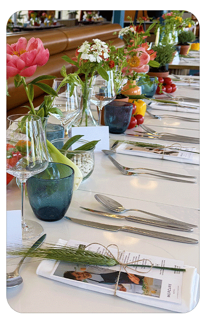 Dîners rebelles décoration de table