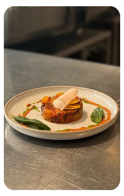 Recette végétale au restaurant Gaée : La Tomate