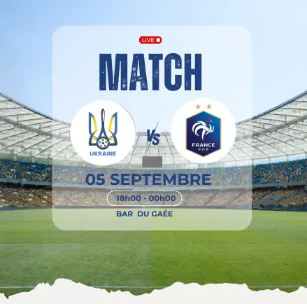 Où regarder le match France – Ukraine à La Rochelle le 05 septembre 2025 ?