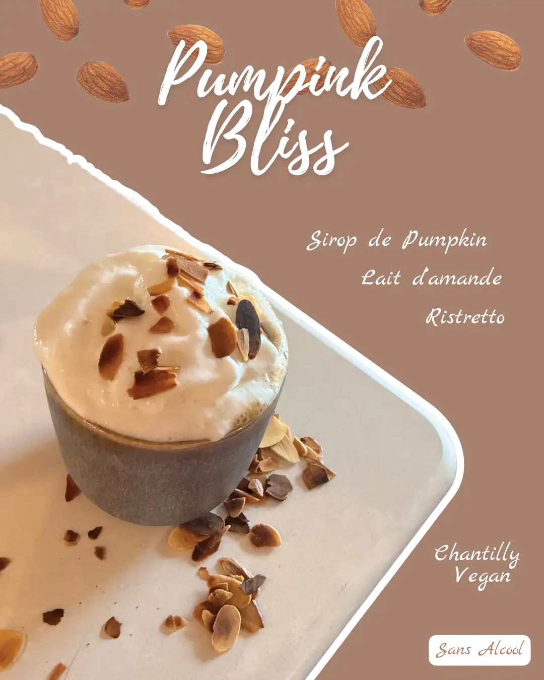 Cocktails Pumpking Bliss au bar du Gaée