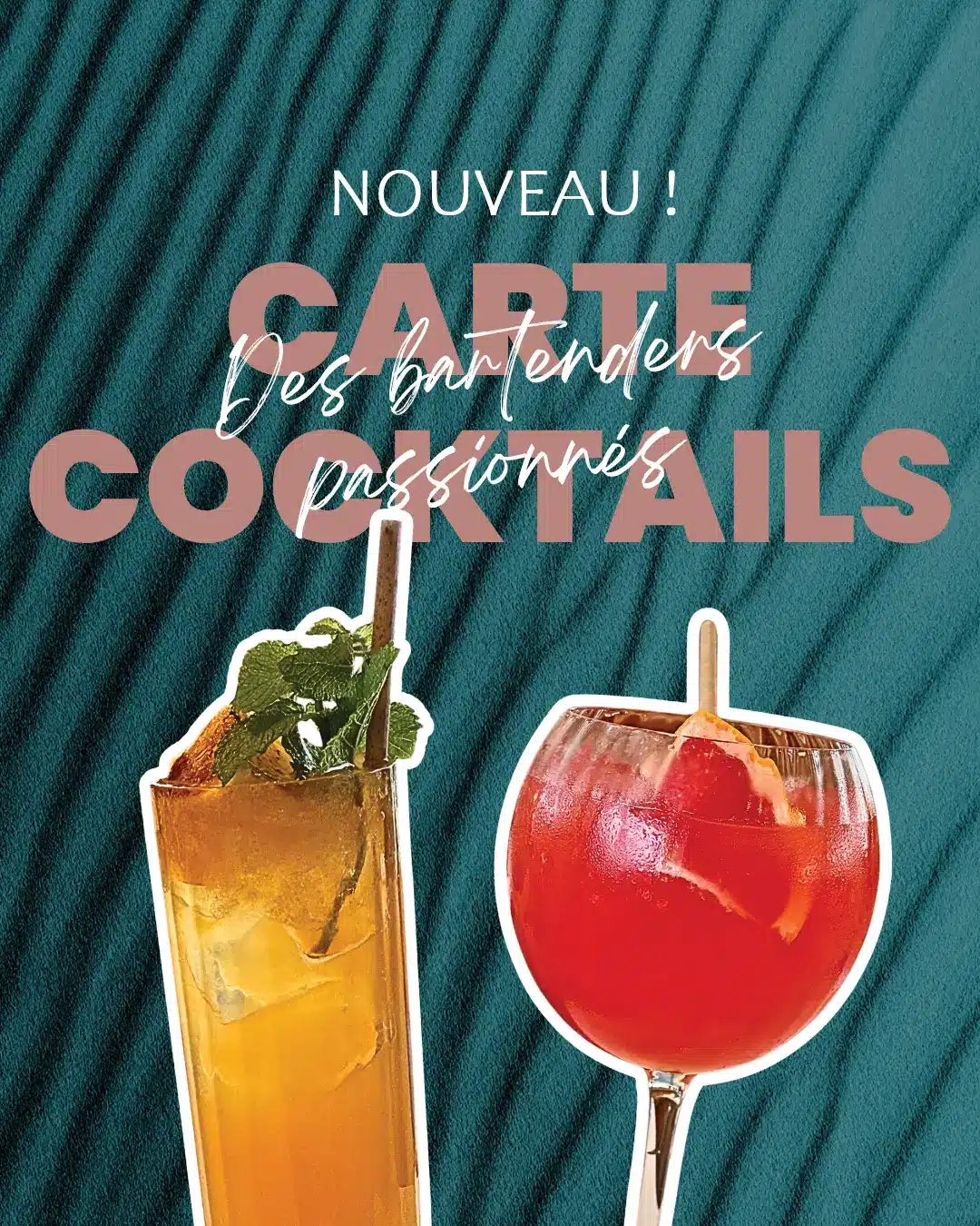 Nouvelle carte cocktail du bar du Gaée
