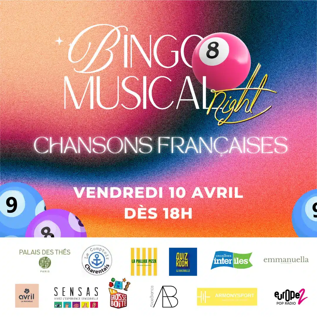 bingo-musical-10avril Soirée Blindtest & Quiz 13 mars à la Rochelle