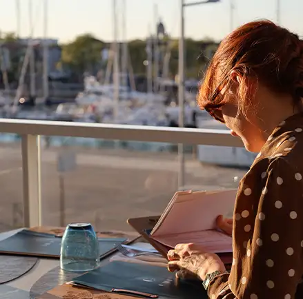 Terrasse vue sur la Rochelle
